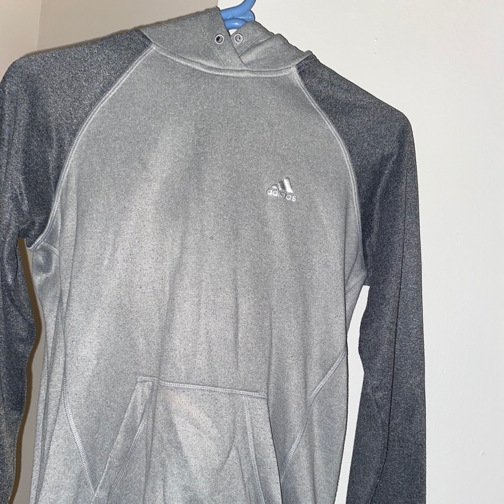 Grey Adidas hoodie